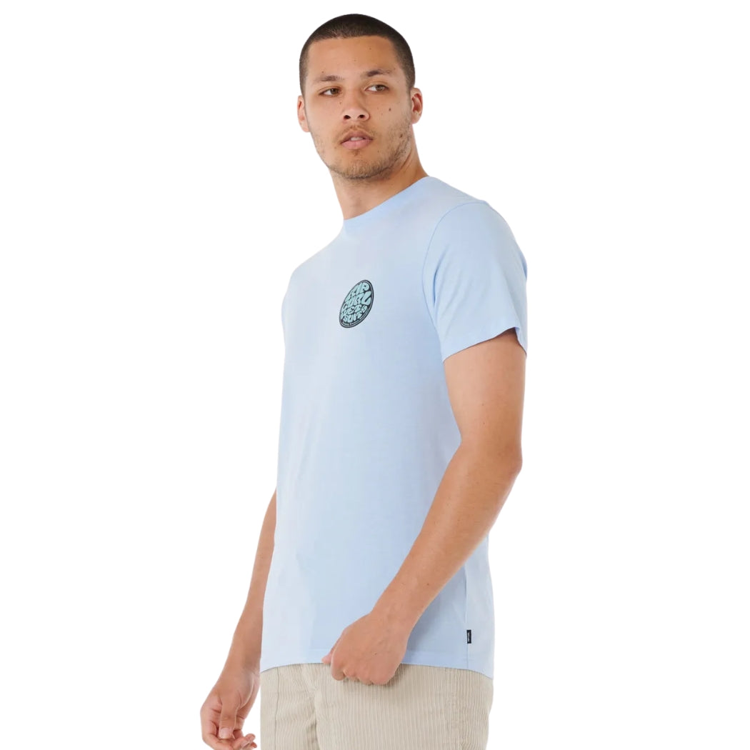 Rip Curl Wettie Passage Icon Tee Blue Wind