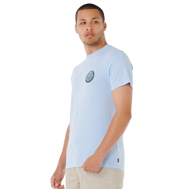 Rip Curl Wettie Passage Icon Tee Blue Wind