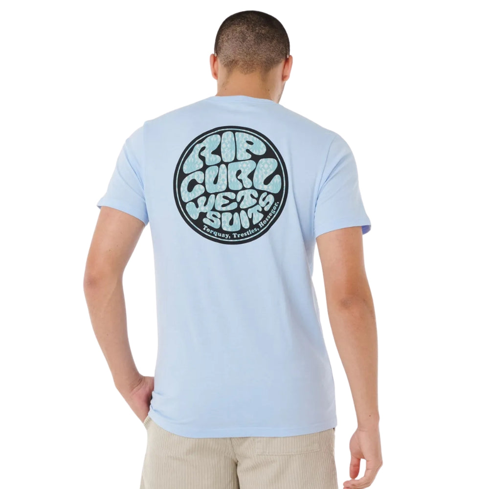 Rip Curl Wettie Passage Icon Tee Blue Wind