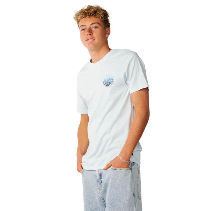 Rip Curl Wettie Passage Icon Tee Glacier Blue