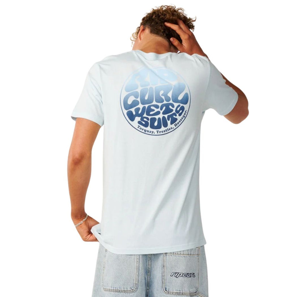 Rip Curl Wettie Passage Icon Tee Glacier Blue