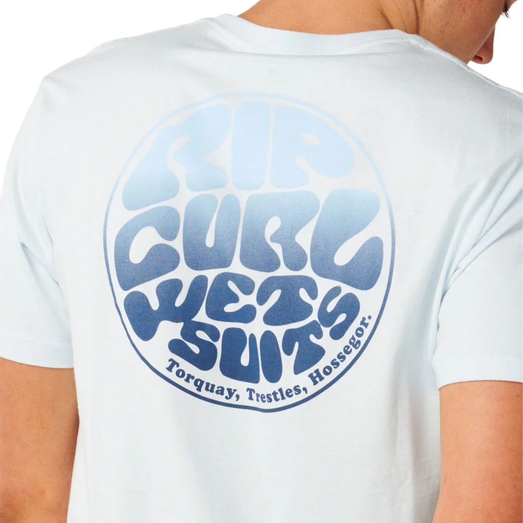 Rip Curl Wettie Passage Icon Tee Glacier Blue