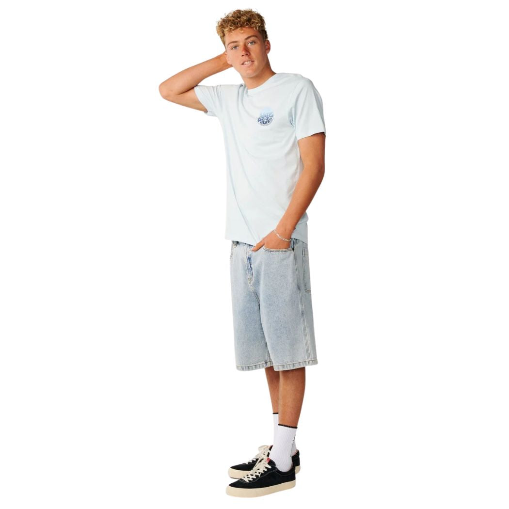 Rip Curl Wettie Passage Icon Tee Glacier Blue
