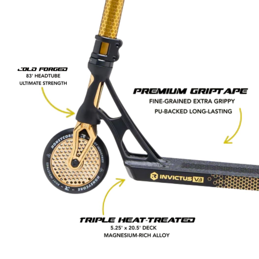 Root Industries Invictus v3 Scooter - Burnt Gold