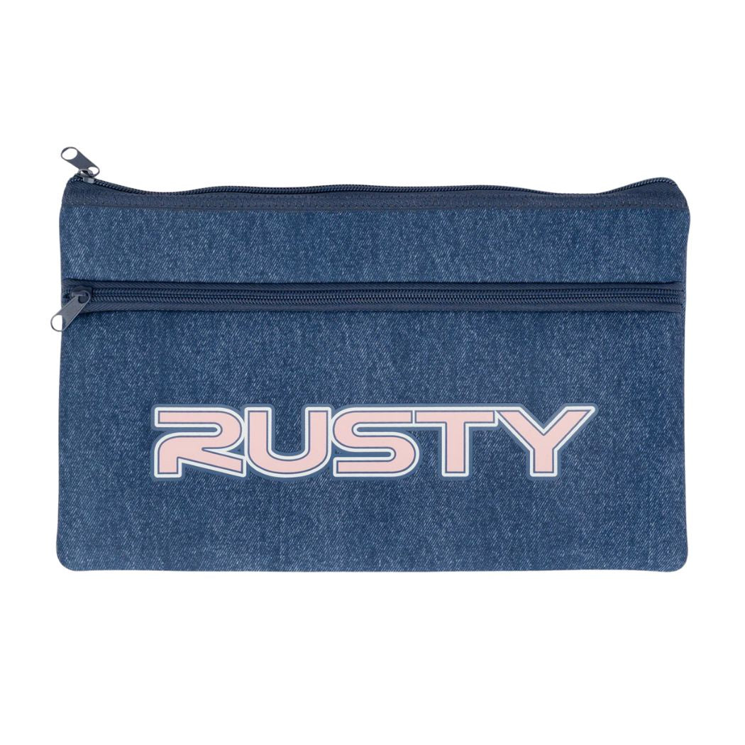 Rusty Academy Pencil Case Middy Blue