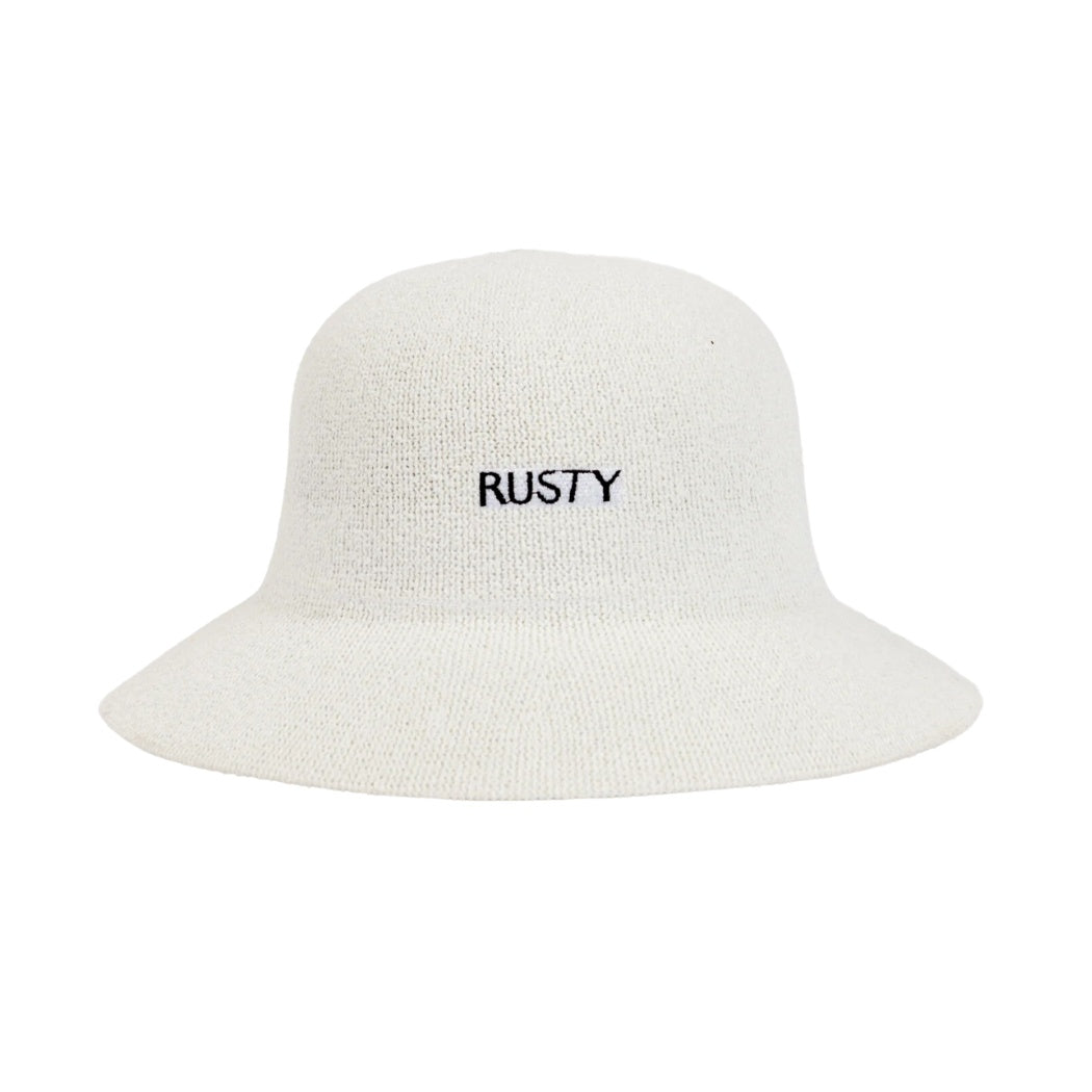 Rusty Bailey Bucket Hat White