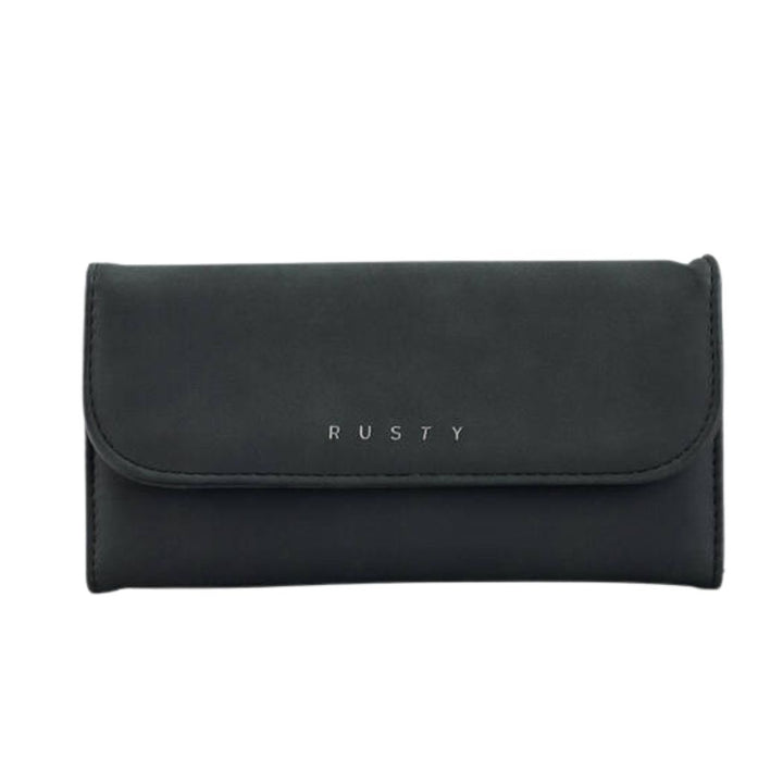 Rusty Ballad Flap Wallet Black