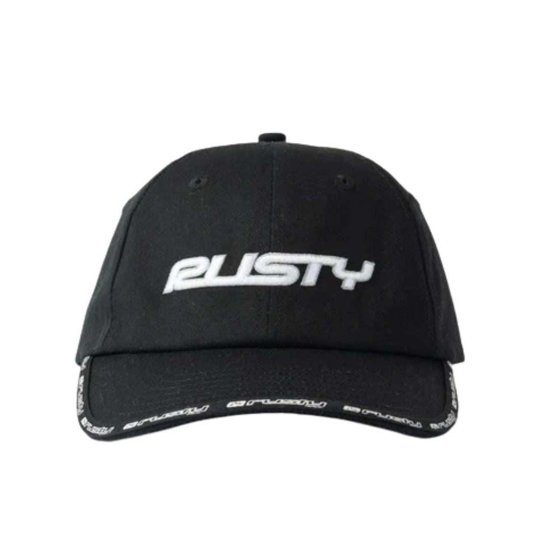 Rusty Black List Dad Cap Black