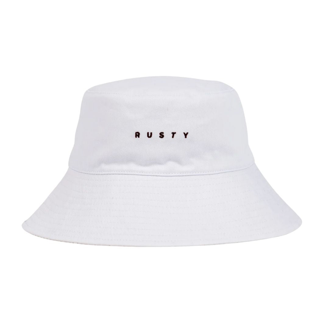 Rusty Blanco Reversible Bucket Hat White