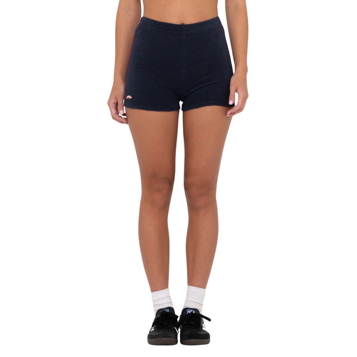 Rusty Bodhi Towelling Booty Short Navy