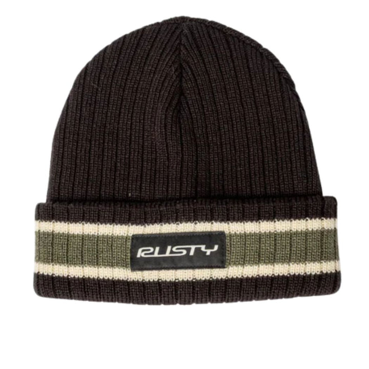 Rusty Bones Reversible Beanie Black