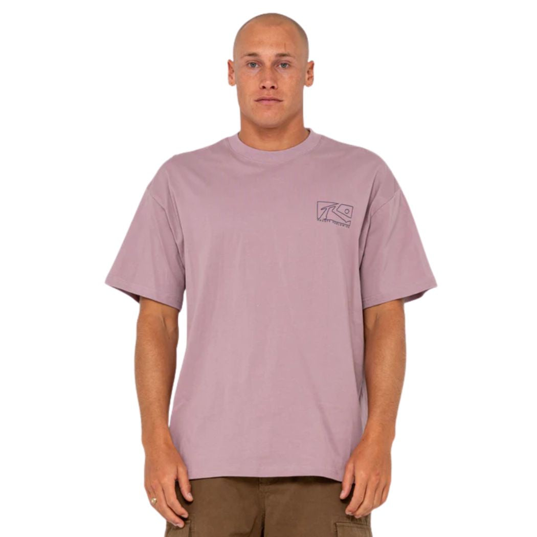 Rusty Boxed Out Short Sleeve Tee Elderberry
