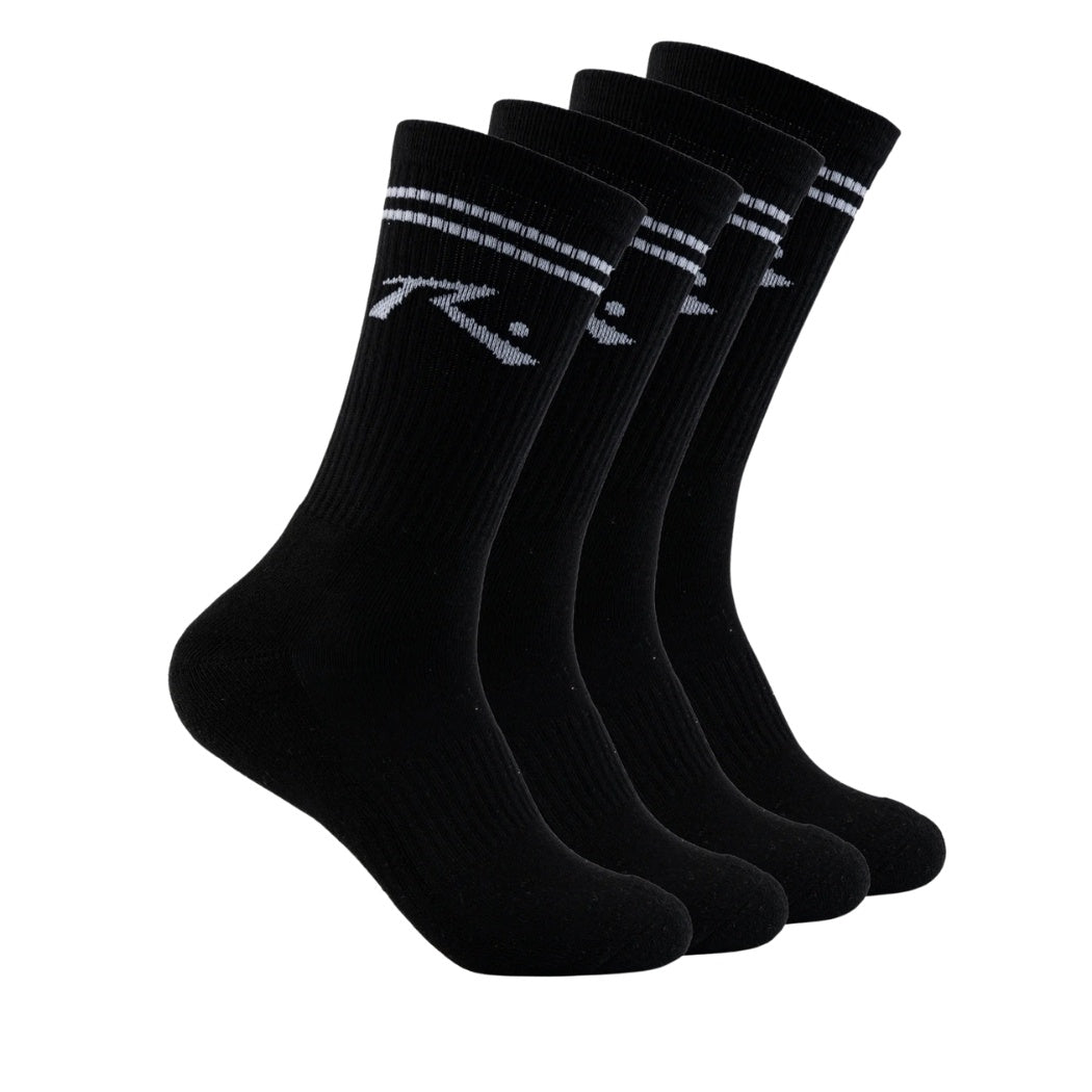 Rusty Comp Mid Calf 4 Sock Pack Black 1