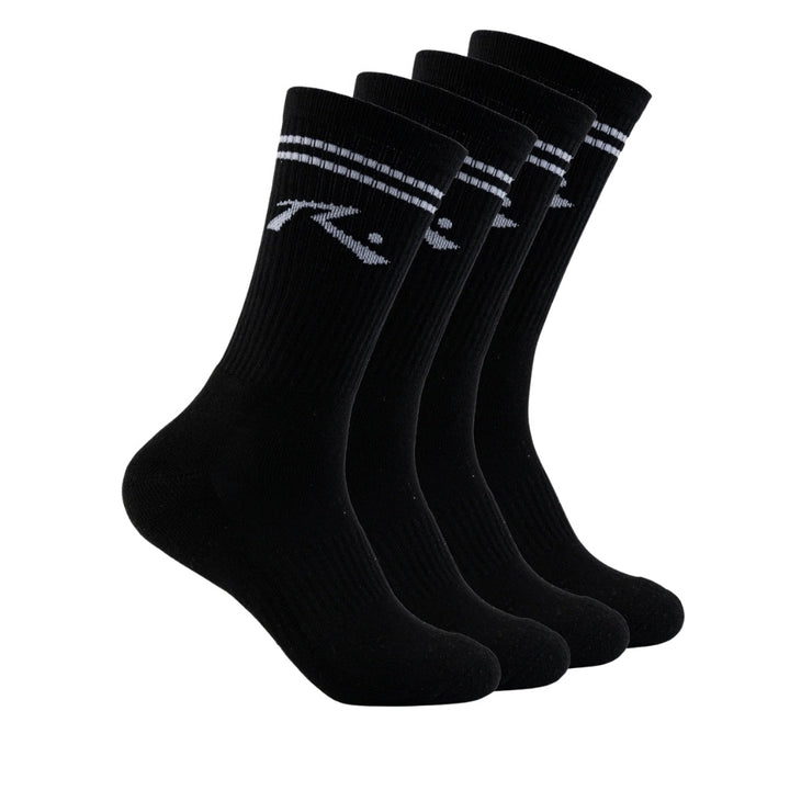 Rusty Comp Mid Calf 4 Sock Pack Black 1