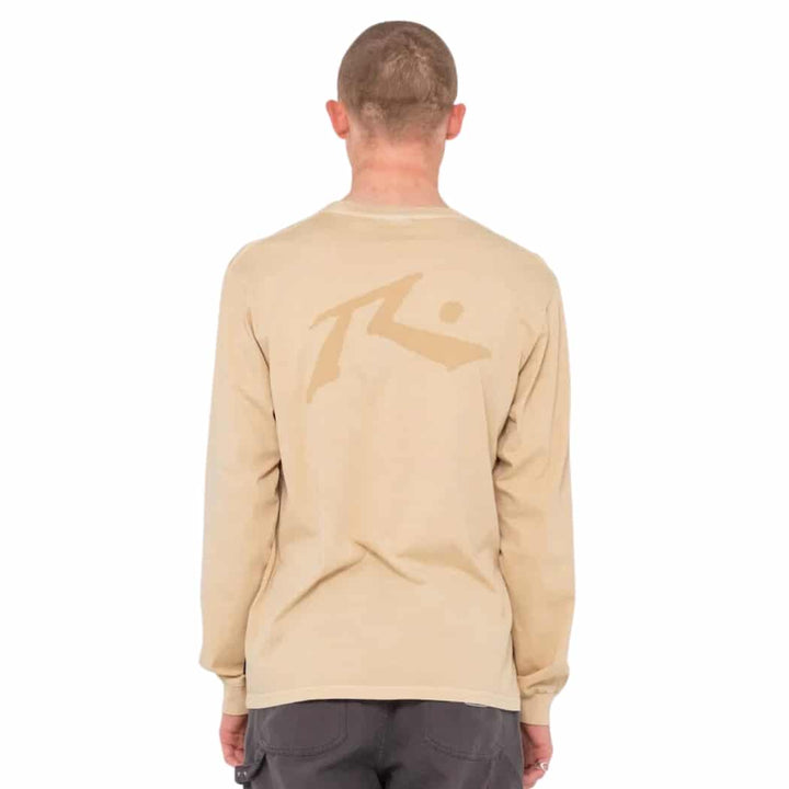 Rusty Comp Wash Long Sleeve Tee Oatmeal 