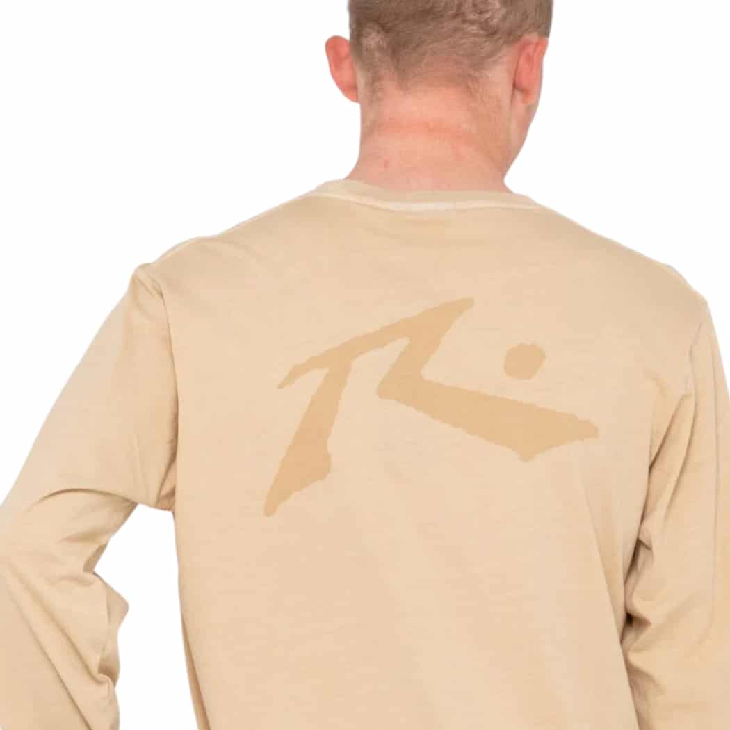 Rusty Comp Wash Long Sleeve Tee Oatmeal 