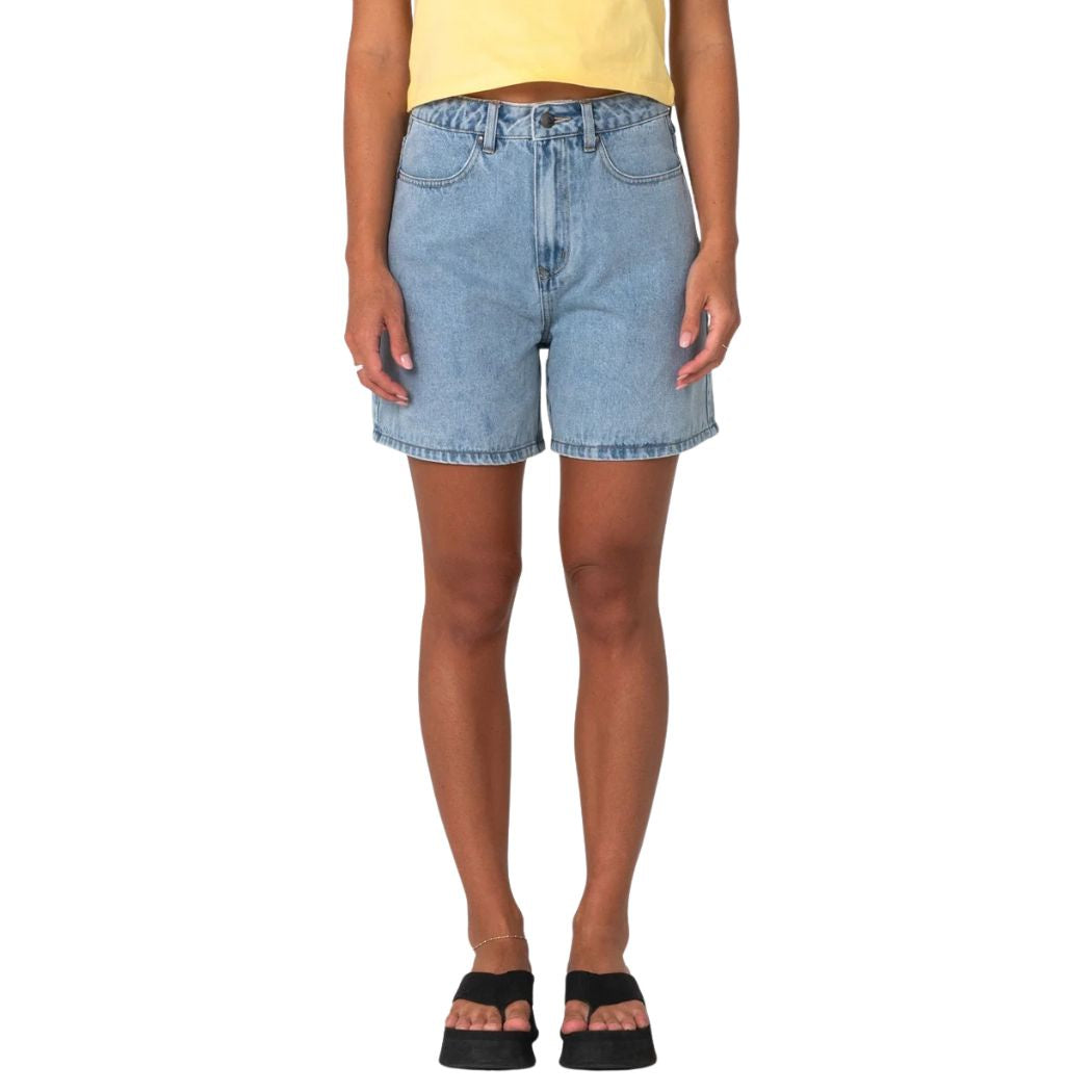 Rusty Cyprus High Denim Short True Blue