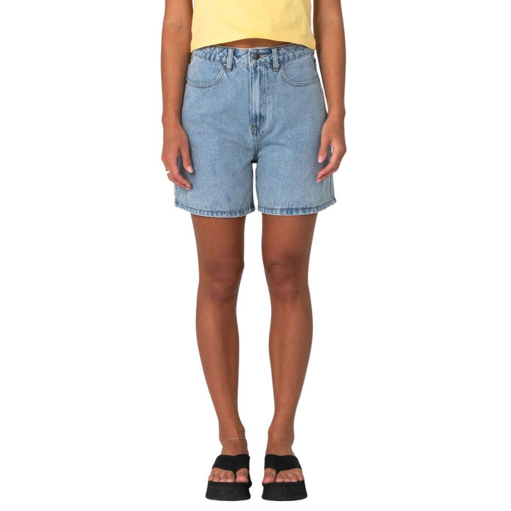 Rusty Cyprus High Denim Short True Blue