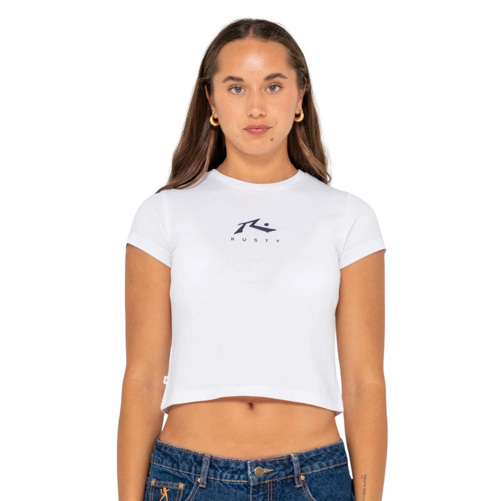 Rusty Essentials Relaxed Mini Tee White