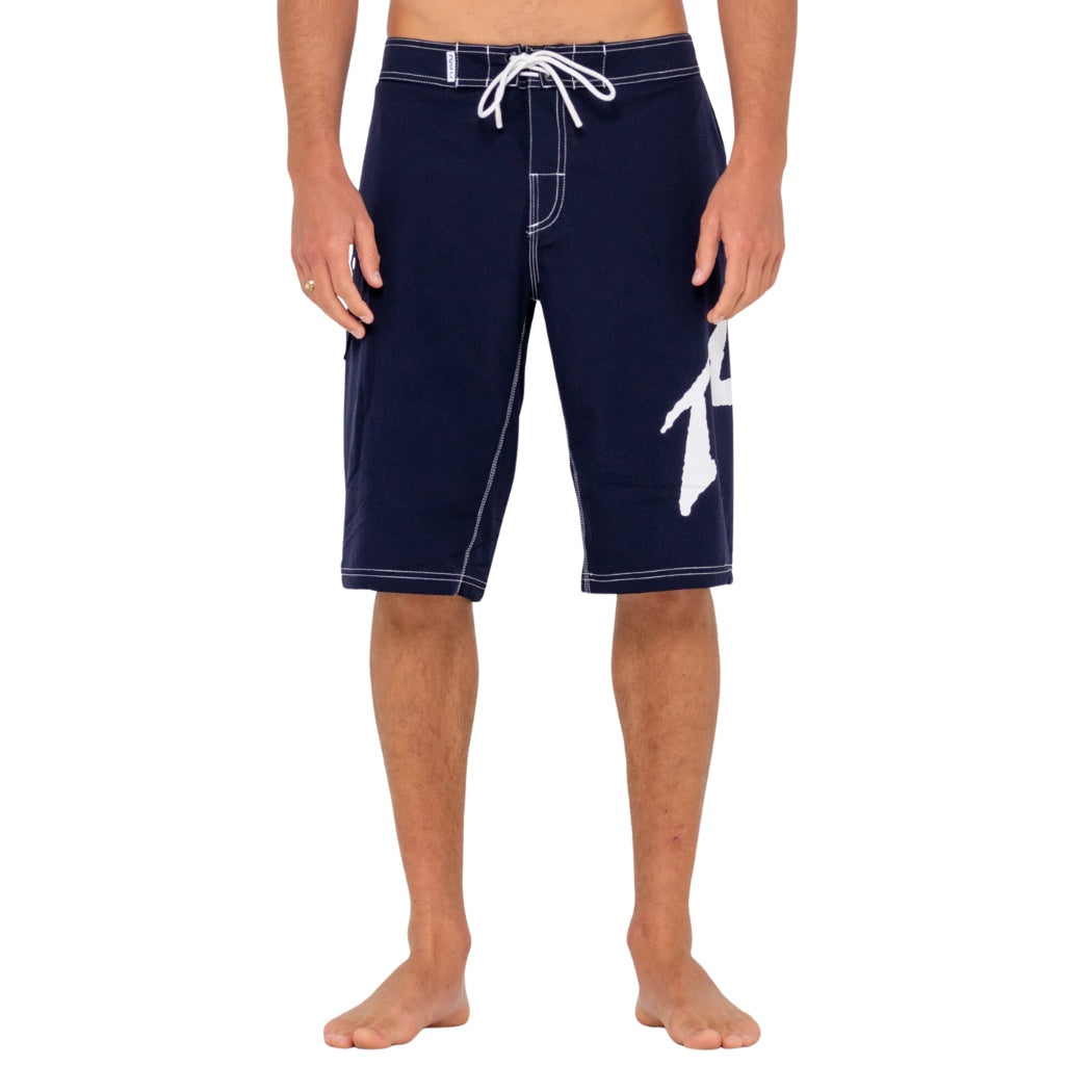 Rusty Fixed Competition Revolution Boardshort Navy Blue