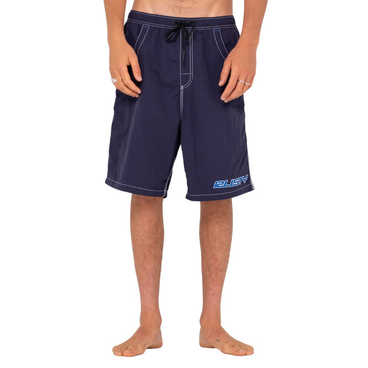 Rusty Flip Daddy Boardshorts Navy Blue