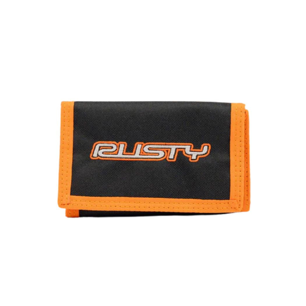 Rusty Flip Daddy Tri Fold Wallet Black