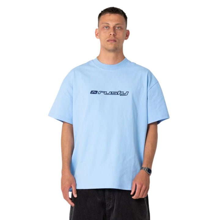 Rusty Fragment Tee Sky Blue