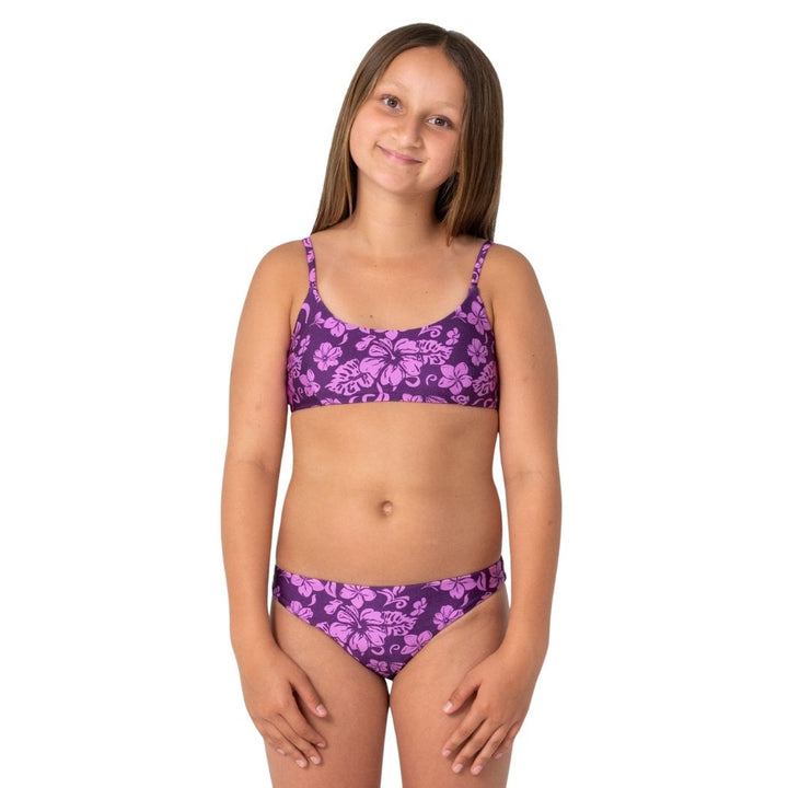 Rusty Girls Carbo Floral Bikini Set Grape