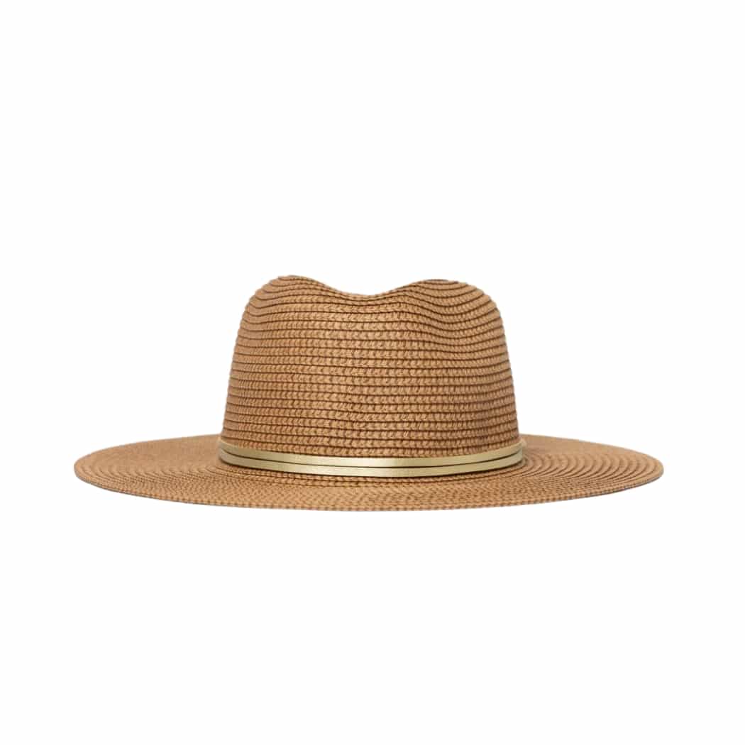 Rusty Gisele Straw Hat Choc Honey