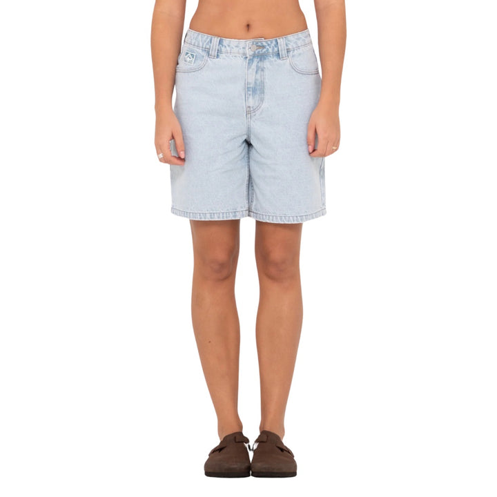 Rusty High Volume Denim Jort Sky Blue Heather