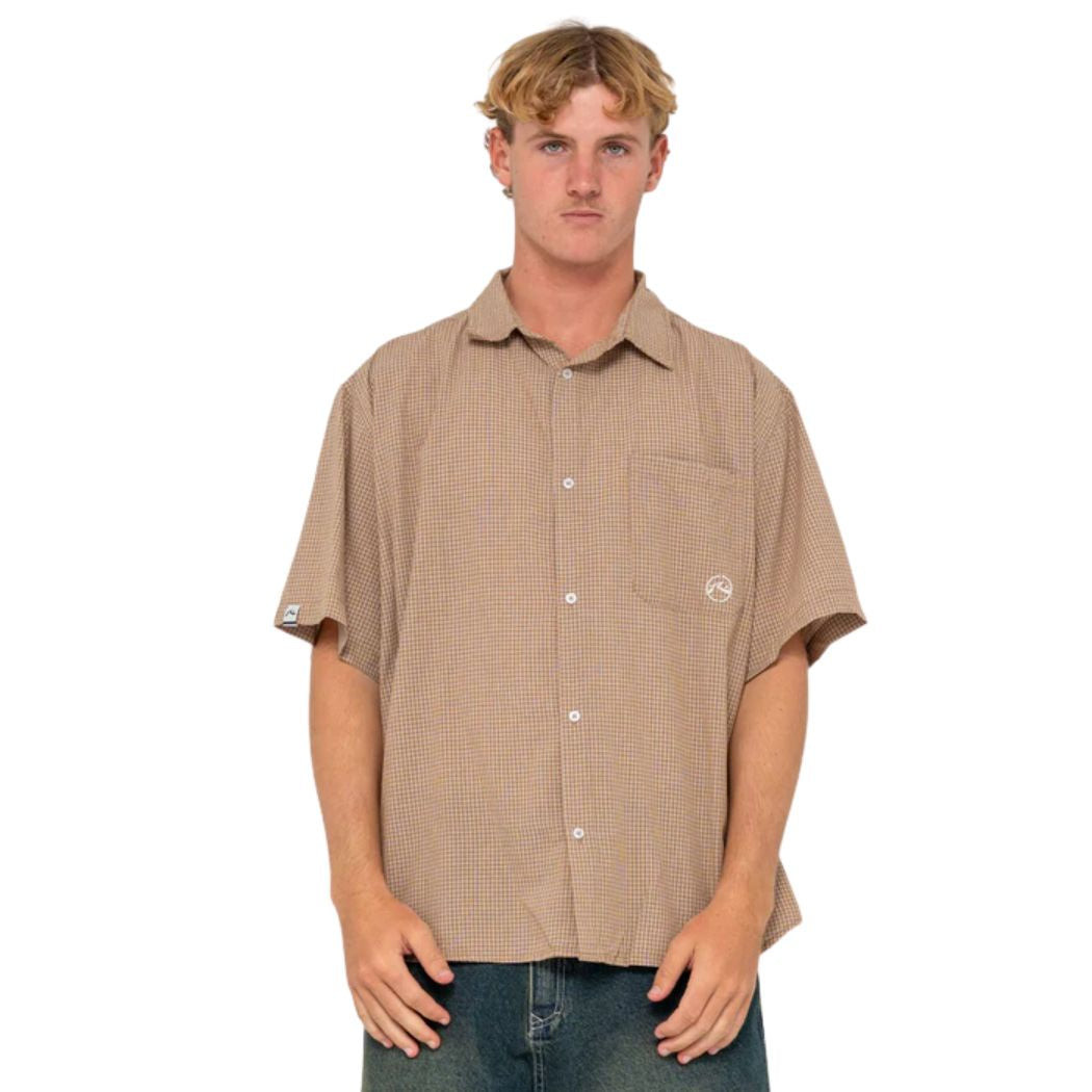 Rusty Hoodus Check Shirt Tobacco
