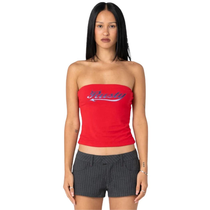 Rusty Horny Devil Tube Top Red