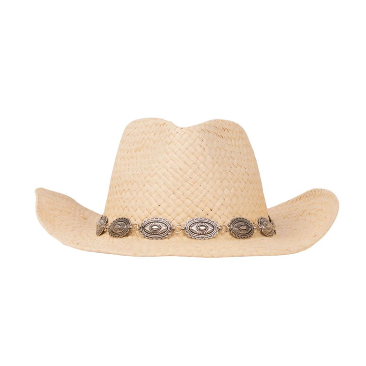 Rusty Howdy Cowboy Straw Hat Natural 1