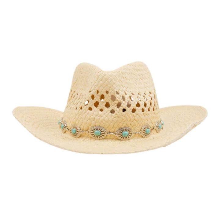Rusty Howdy Cowboy Straw Hat Natural 2