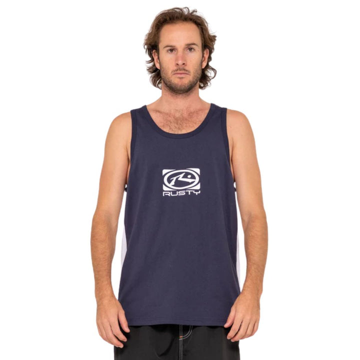 Rusty Hyper Tank Navy Blue