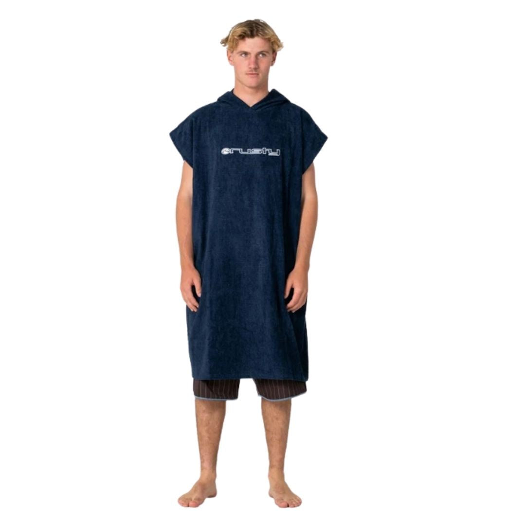 Rusty Just Surfing Change Towel Navy 1