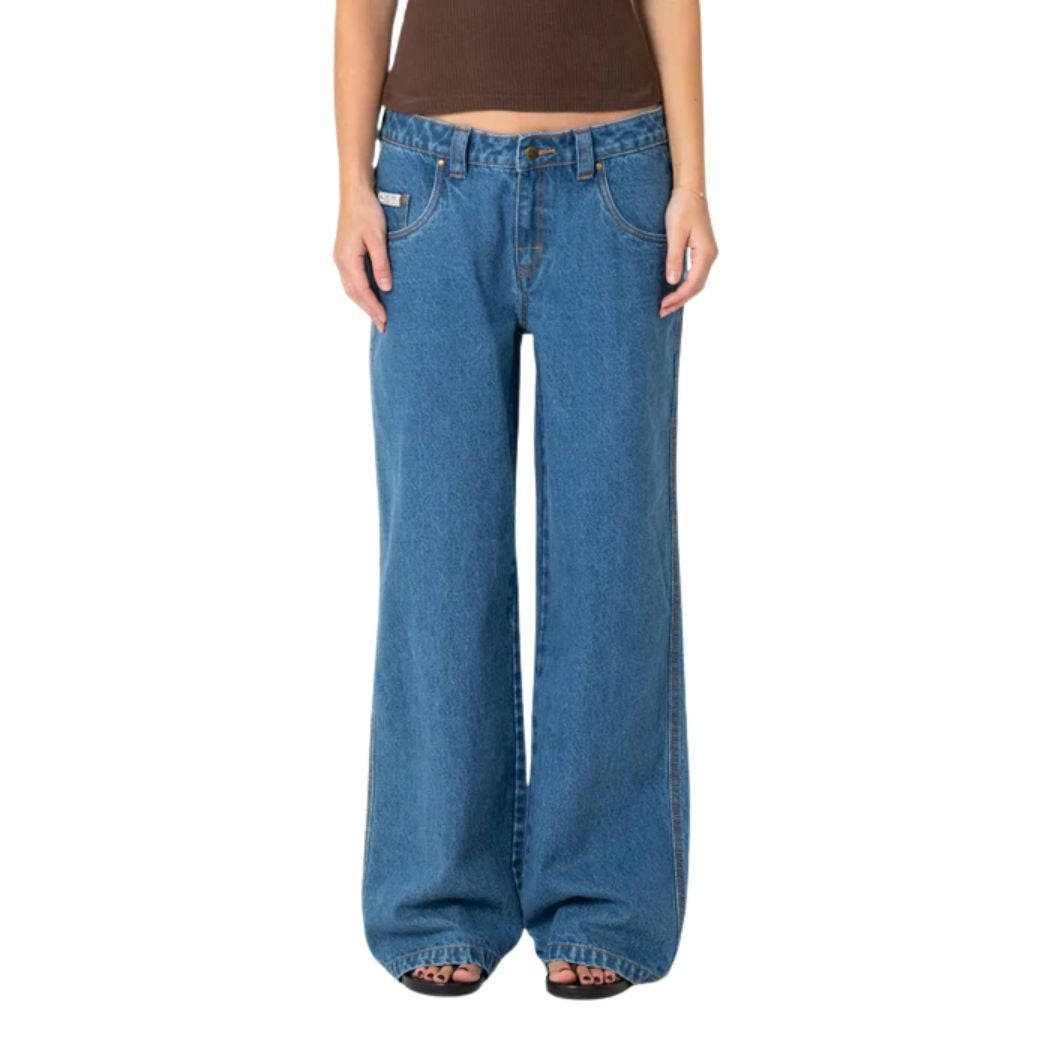 Rusty Lucy Loose Low Rise Jean Authentic Blue