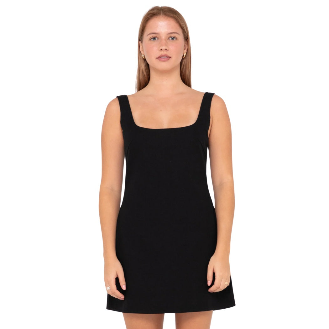 Rusty Meg Slip Dress Black