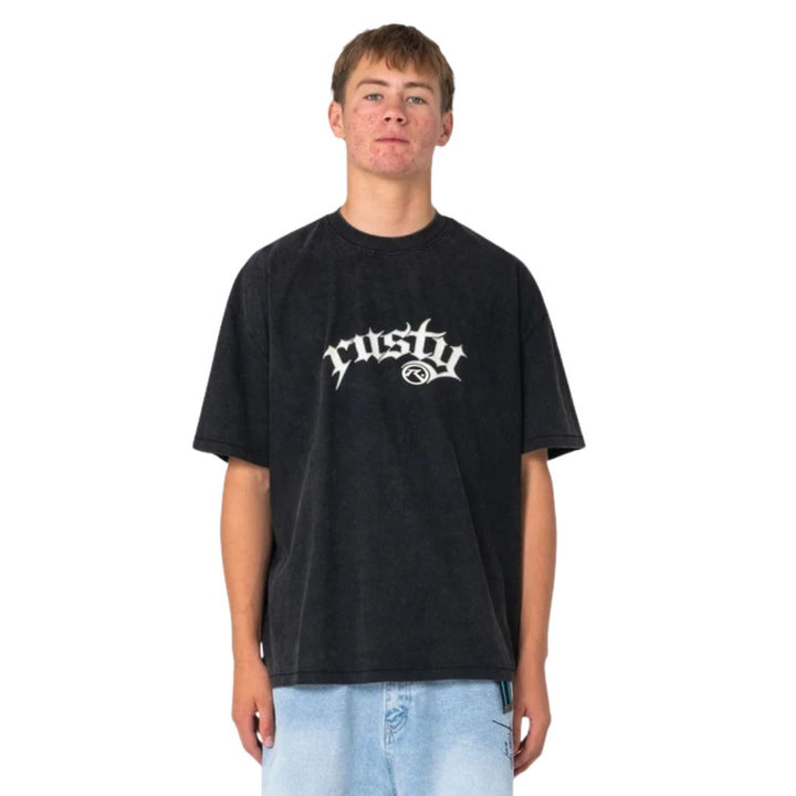 Rusty Monty 2.0 Tee Washed Black