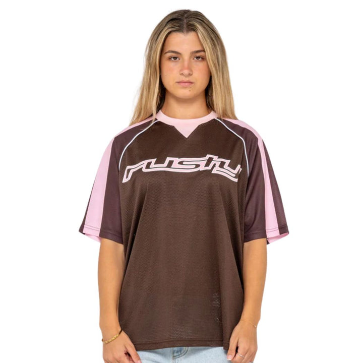 Rusty Naples Contrast Oversize Sports Jersey Nutshell