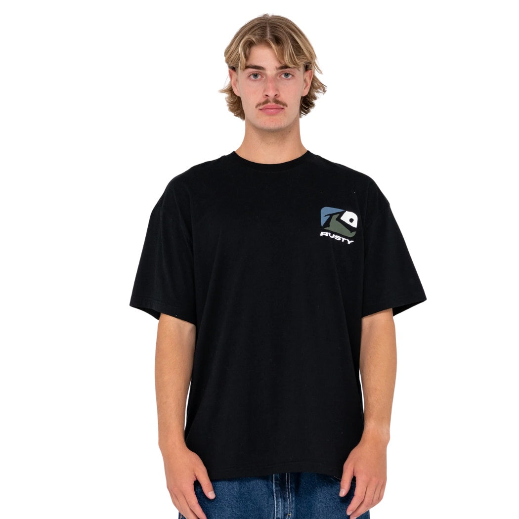  Rusty Phenom Short Sleeve Tee Black