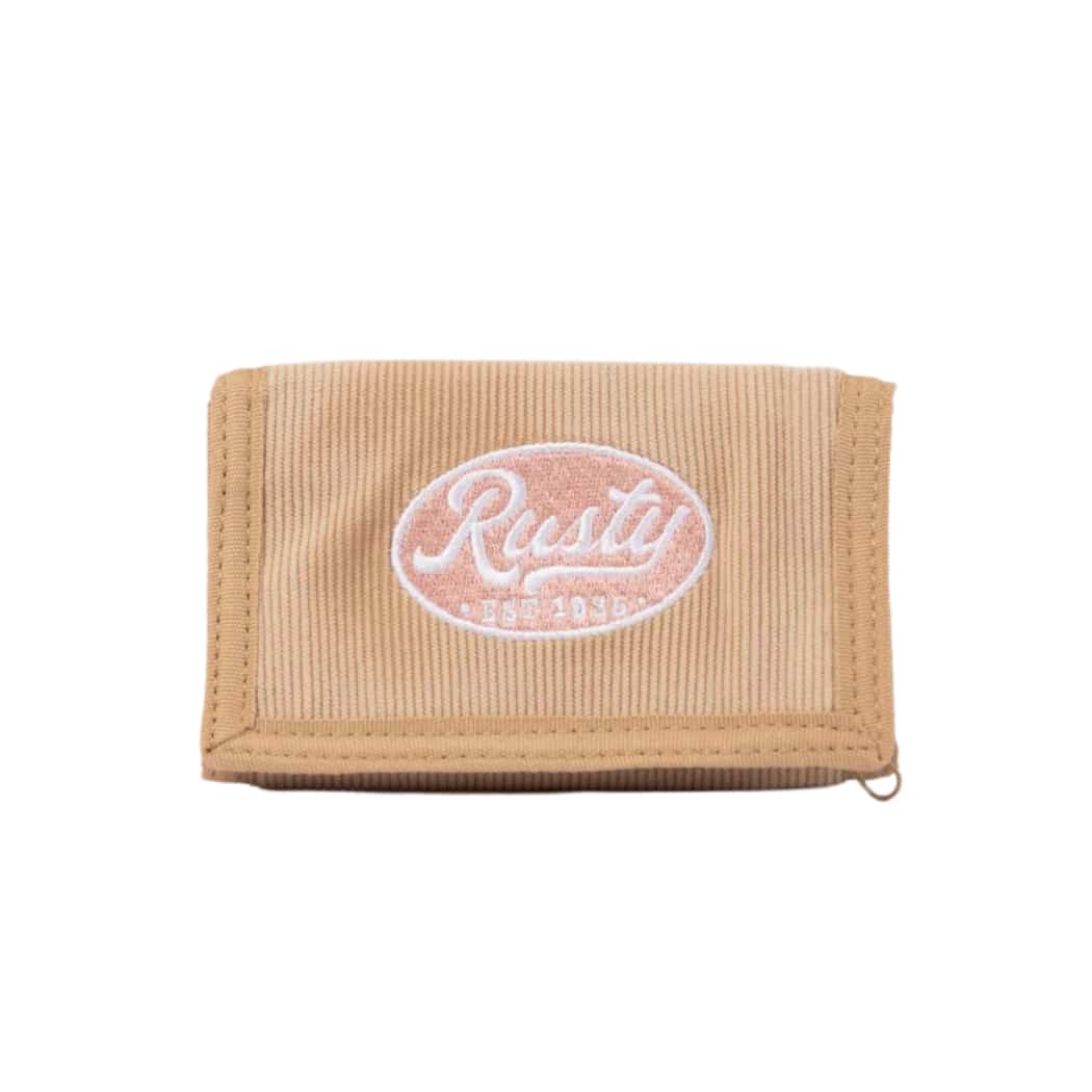 Rusty Pit Stop Tri Fold Wallet Latte