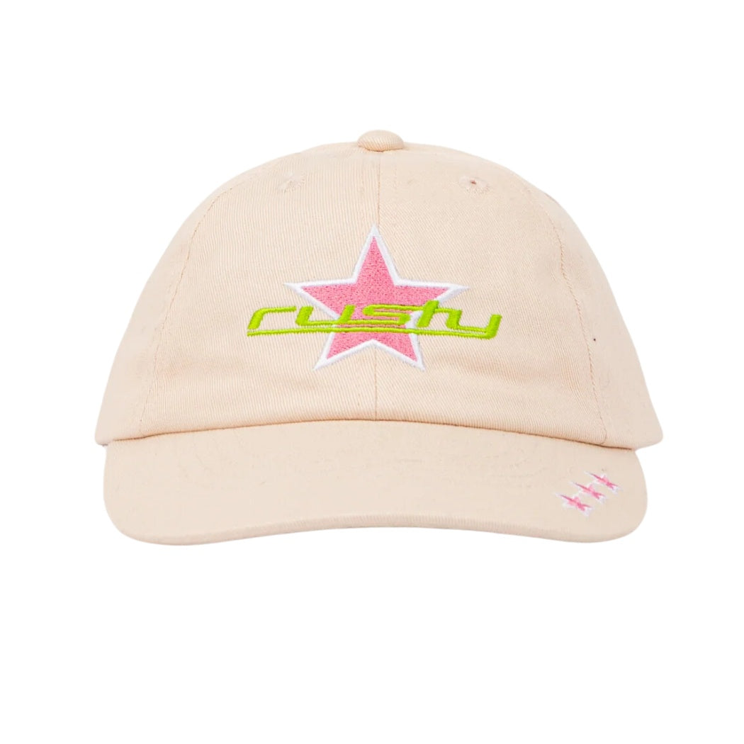 Rusty Star Burst Adjustable Cap Girls Oatmeal