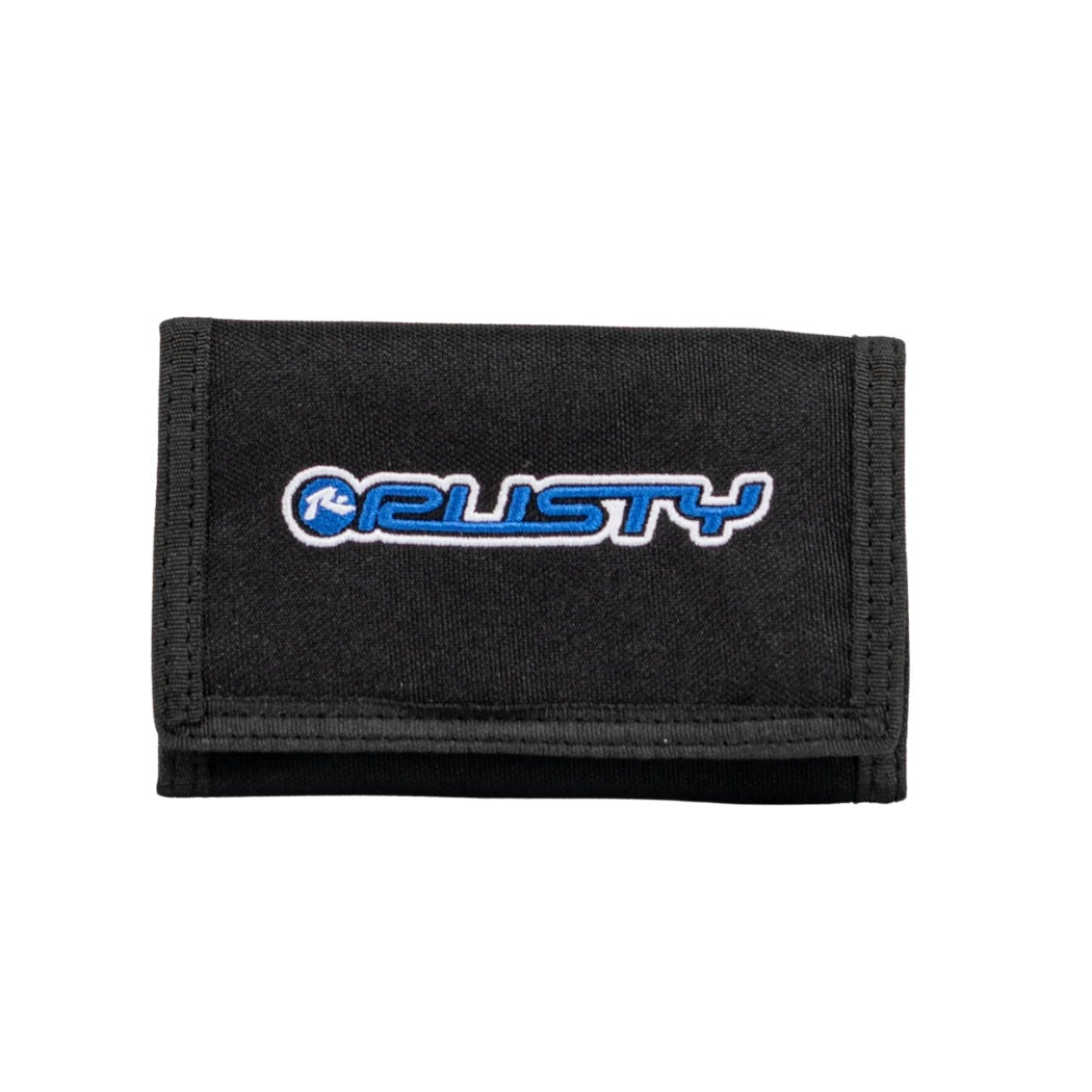 Rusty Stringer Tri-Fold Wallet Black