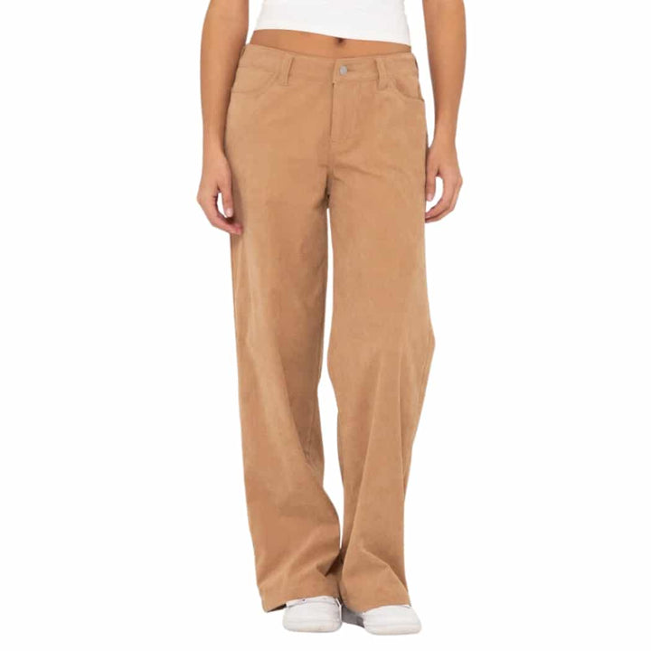 Rusty The Secret Low Rise Wide Leg Cord Pant Oatmilk