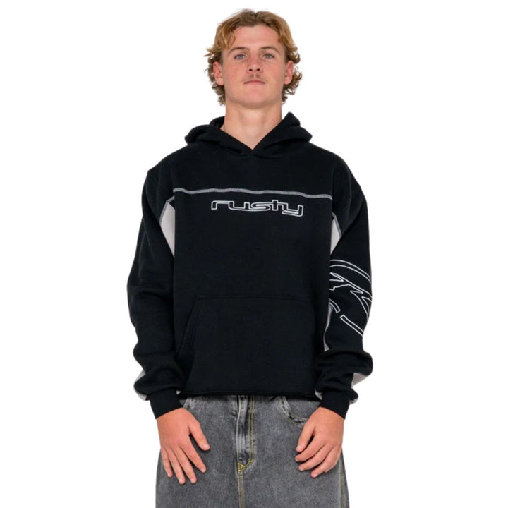 Rusty Titan Fleece Hoodie Black