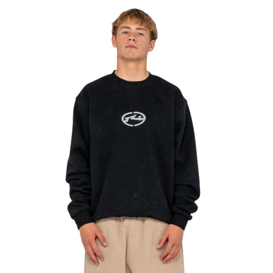Rusty Turbo Crew Fleece Black
