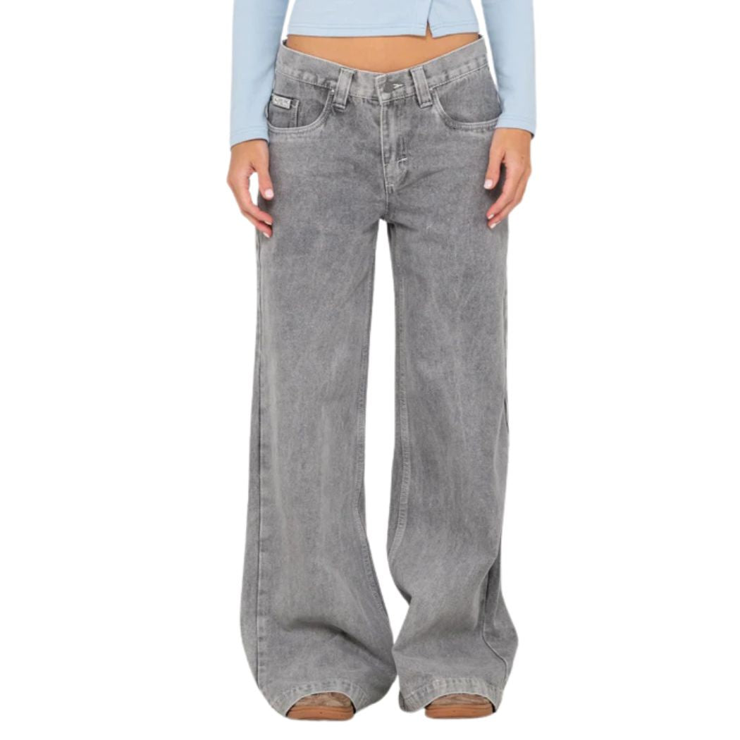 Rusty Wendy Wide Low Rise Denim Jean LAO