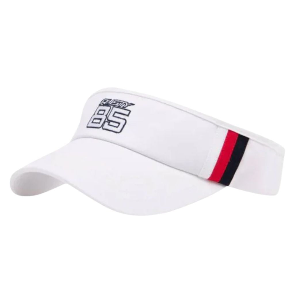 Rusty 85 Grad Visor White