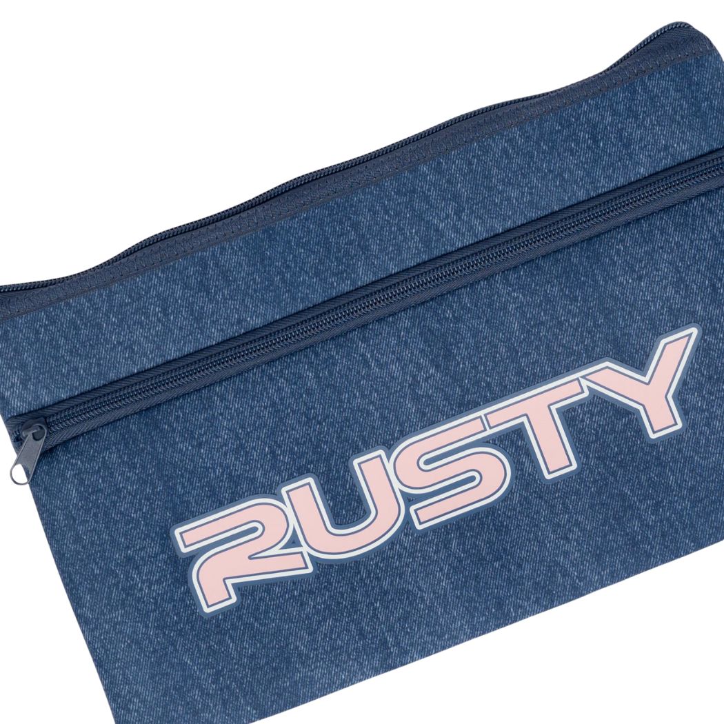 Rusty Academy Pencil Case Middy Blue